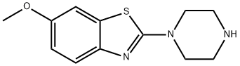 6-Methoxy-2-(piperazin-1-yl)benzo[d]thiazole 结构式