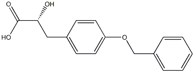 (R)-3-(4-(苄氧基)苯基)-2-羟基丙酸 结构式
