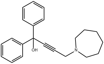 4-(azepan-1-yl)-1,1-diphenylbut-2-yn-1-ol 结构式