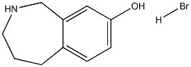 2,3,4,5-四氢-1H-苯并[C]氮杂卓-8-醇氢溴酸盐 结构式