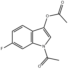 6-氟-1,3-二乙酰基吲哚 结构式