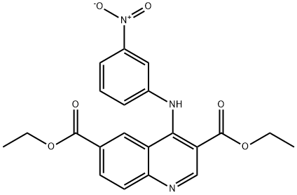 diethyl 4-{3-nitroanilino}-3,6-quinolinedicarboxylate 结构式