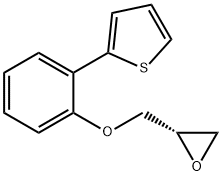 (2S)-1-[(2-噻吩基)苯氧基]-2-3-环氧丙烷 结构式