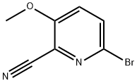 6-溴-3-甲氧基吡啶甲腈 结构式