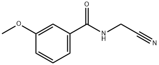 N-(氰甲基)-3-甲氧基苯甲酰胺 结构式