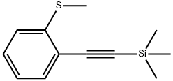 trimethyl((2-(methylthio)phenyl)ethynyl)silane 结构式