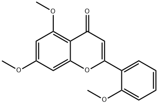 5,7,2'-三甲氧基黄酮 结构式