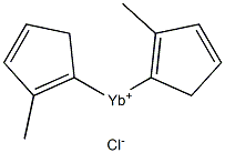 Bis(methylcyclopentadienyl)ytterbium chloride, 97% 结构式