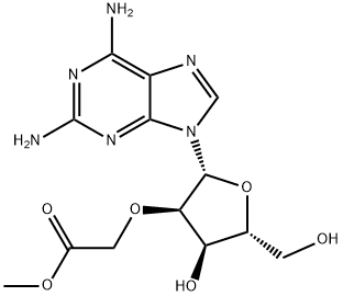 2-Amino-2'-O-(2-methoxy-2-oxoethyl)adenosine 结构式