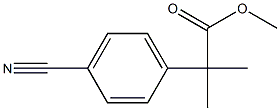 METHYL 2-(4-CYANOPHENYL)-2-METHYLPROPANOATE 结构式