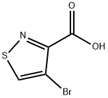 4-溴异噻唑-3-羧酸 结构式