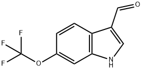 6-三氟甲氧基吲哚-3-甲醛 结构式