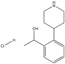 1-(2-(哌啶-4-基)苯基)乙-1-醇盐酸盐 结构式
