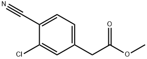 Methyl 2-(3-chloro-4-cyanophenyl)acetate 结构式
