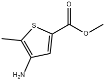 4-氨基-5-甲基噻吩-2-羧酸甲酯 结构式