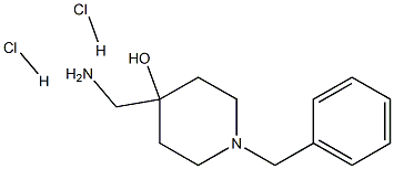 4-(氨基甲基)-1-(2-苯基乙基)-4-哌啶醇二盐酸盐 结构式