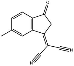6-甲基-3-(二氰基亚甲基)靛酮 结构式