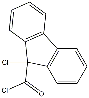 9H-FLUORENE-9-CARBONYL CHLORIDE,9-CHLORO- 结构式