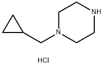 1-(环丙基甲基)哌嗪盐酸盐 结构式