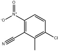 3-氯-2-甲基-6-硝基苯甲腈 结构式