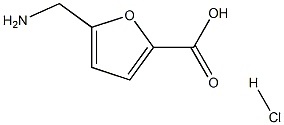 5-(氨基甲基)呋喃-2-羧酸盐酸盐 结构式