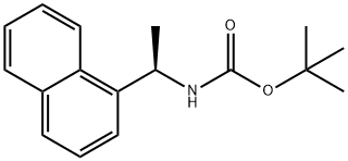 tert-butyl (R)-(1-(naphthalen-1-yl)ethyl)carbamate 结构式