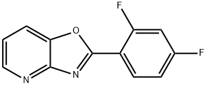 2-(2,4-Difluorophenyl)oxazolo[4,5-b]pyridine 结构式