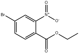 4-溴-2-硝基苯甲酸乙酯 结构式