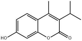 7-羟基-3-异丙基-4-甲基-2H-色烯-2-酮 结构式