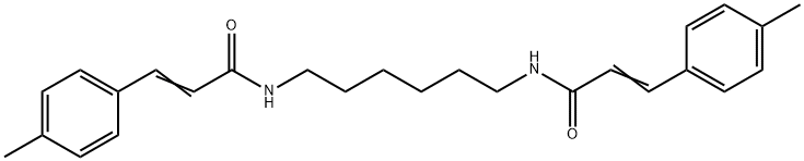 (2E,2'E)-N,N'-hexane-1,6-diylbis[3-(4-methylphenyl)prop-2-enamide] 结构式