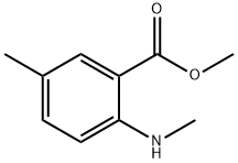 5-甲基-2-(甲胺基)苯甲酸甲酯 结构式