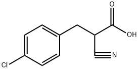 2-氰基-3-(4-氯苯基)丙酸 结构式