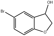 5-溴-2,3-二氢-1-苯并呋喃-3-醇 结构式
