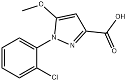 1-(2-氯苯基)-5-甲氧基-1H-吡唑-3-羧酸 结构式