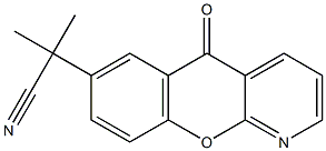 2-methyl-2-(5-oxo-5H-chromeno[2,3-b]pyridin-7-yl)propanenitrile 结构式