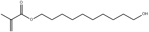 2-Propenoic acid, 2-methyl-, 10-hydroxydecyl ester 结构式