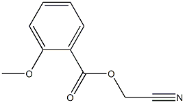 苯甲酸,2-甲氧基,氰甲基酯 结构式