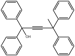 1,1,4,4-Tetraphenylpent-2-yn-1-ol 结构式