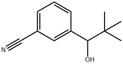 3-(1-Hydroxy-2,2-dimethylpropyl)benzonitrile 结构式