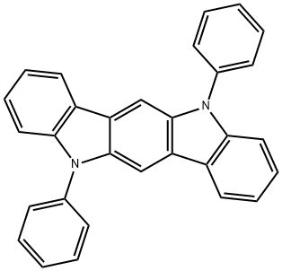 5,11-二苯基-5,11-二氢吲哚并吲哚并[3,2-B]咔唑 结构式