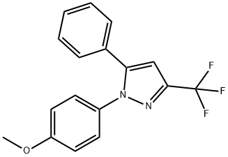 1-(4-methoxyphenyl)-5-phenyl-3-(trifluoromethyl)-1H-pyrazole 结构式