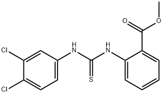 methyl 2-(3-(3,4-dichlorophenyl)thioureido)benzoate 结构式