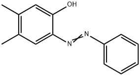 4,5-二甲基-2-(苯基偶氮基)苯酚 结构式