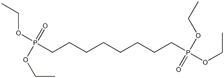 四乙基辛烷-1,8-二基双(膦酸酯) 结构式