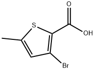 3-溴-5-甲基噻吩-2-羧酸 结构式
