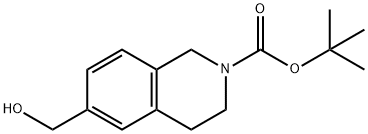6-(羟基甲基)-3,4-二氢异喹啉-2(1H)-羧酸叔丁酯 结构式