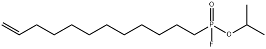 Isopropyl dodec-11-enylfluorophosphonate 结构式