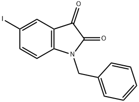 1-benzyl-5-iodoindoline-2,3-dione 结构式