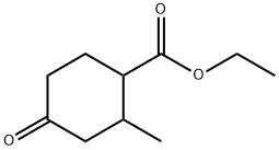 2-甲基-4-氧代环己烷-1-羧酸乙酯 结构式