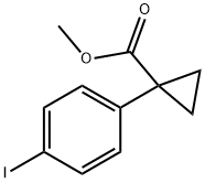 1-(4-碘苯基)环丙烷羧酸甲酯 结构式